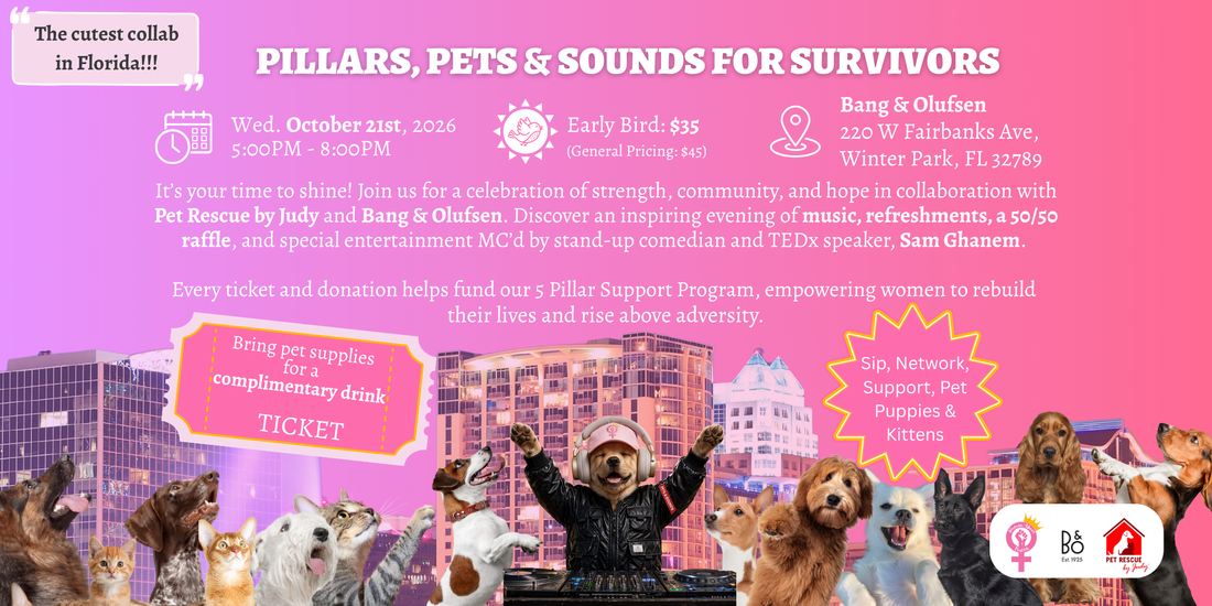 Join Us for Women Above Power’s Pets & Percussions Fall Fundraiser!